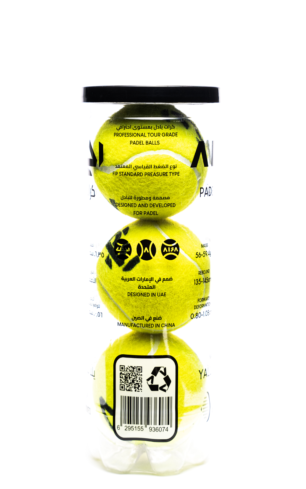 AIFA Yalla Padel Ball - Box (24 Tubes)